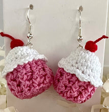 Load image into Gallery viewer, Crochet Food, Spirit and Wine Earrings
