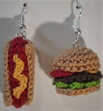 Load image into Gallery viewer, Crochet Food, Spirit and Wine Earrings