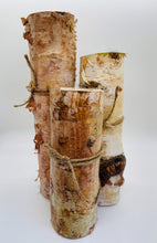Load image into Gallery viewer, (3) Birchwood Vessels with Tealights