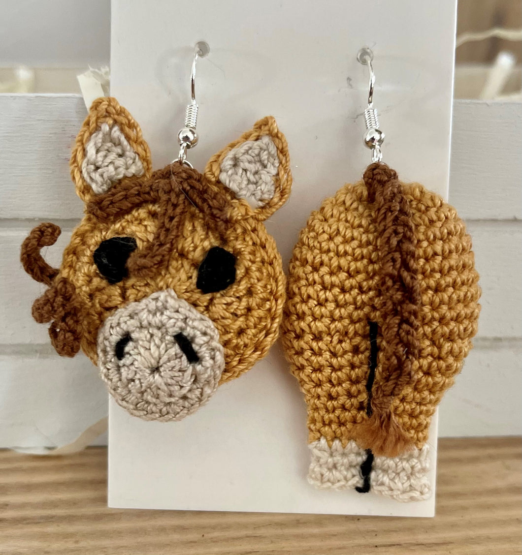 Animal Crochet Earrings