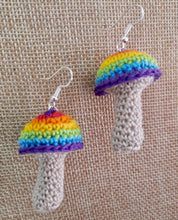 Load image into Gallery viewer, Crochet Mushroom Earrings
